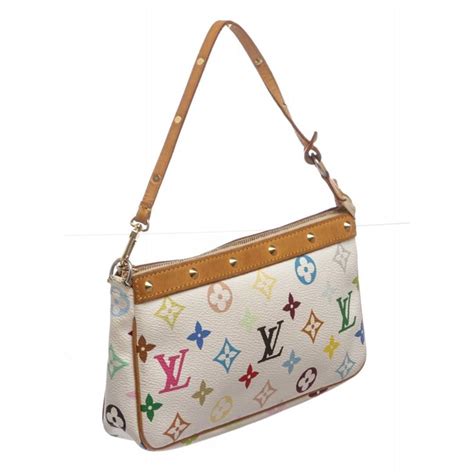 lv white multicolor bag|louis vuitton multicolor monogram bag.